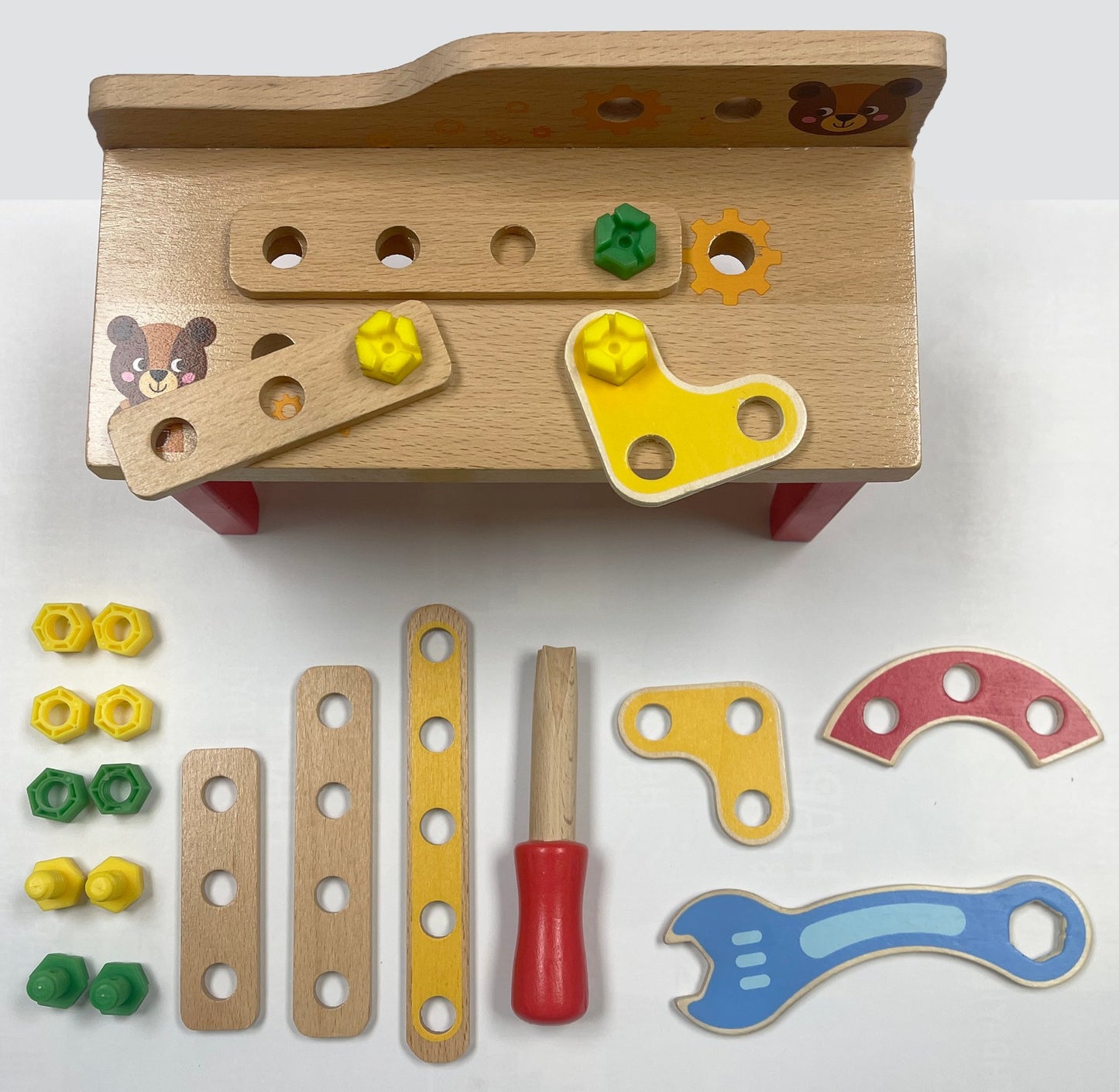 Table à outils en bois - jouet d'éducation Montessori