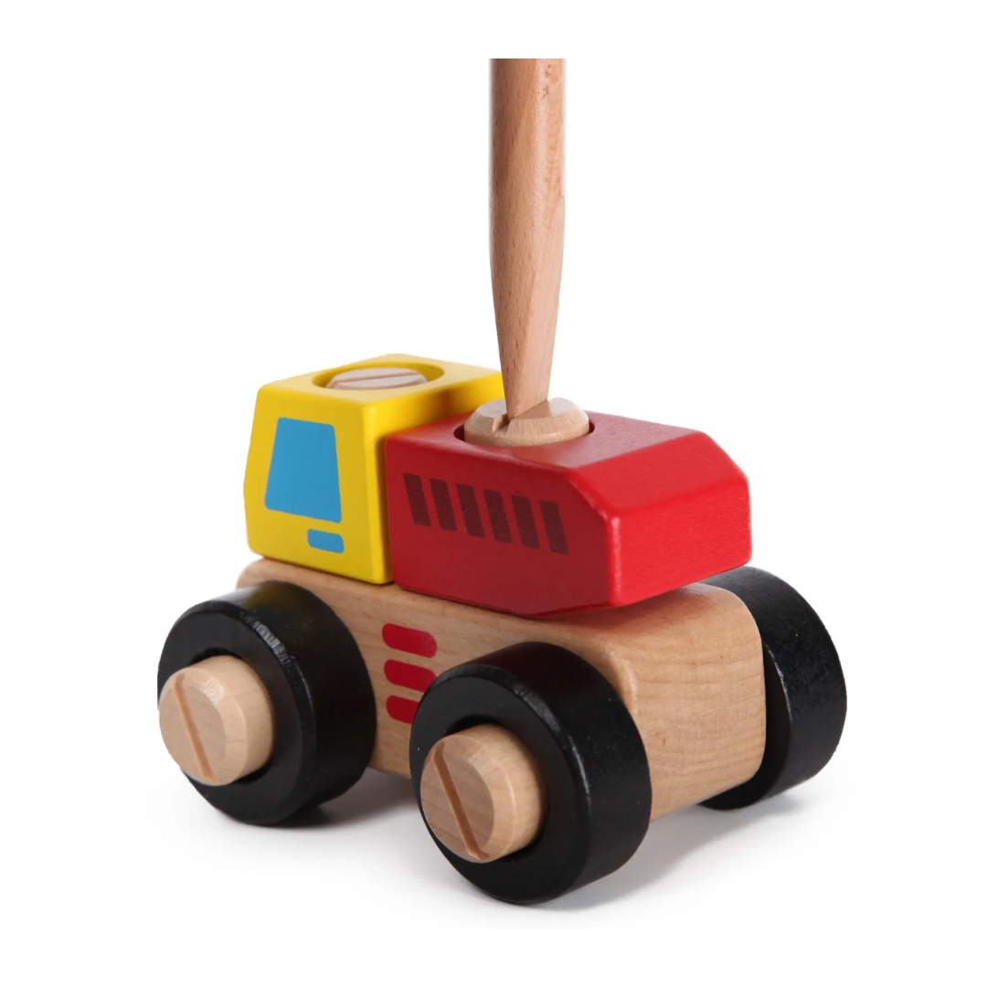 Wooden truck - building blocks