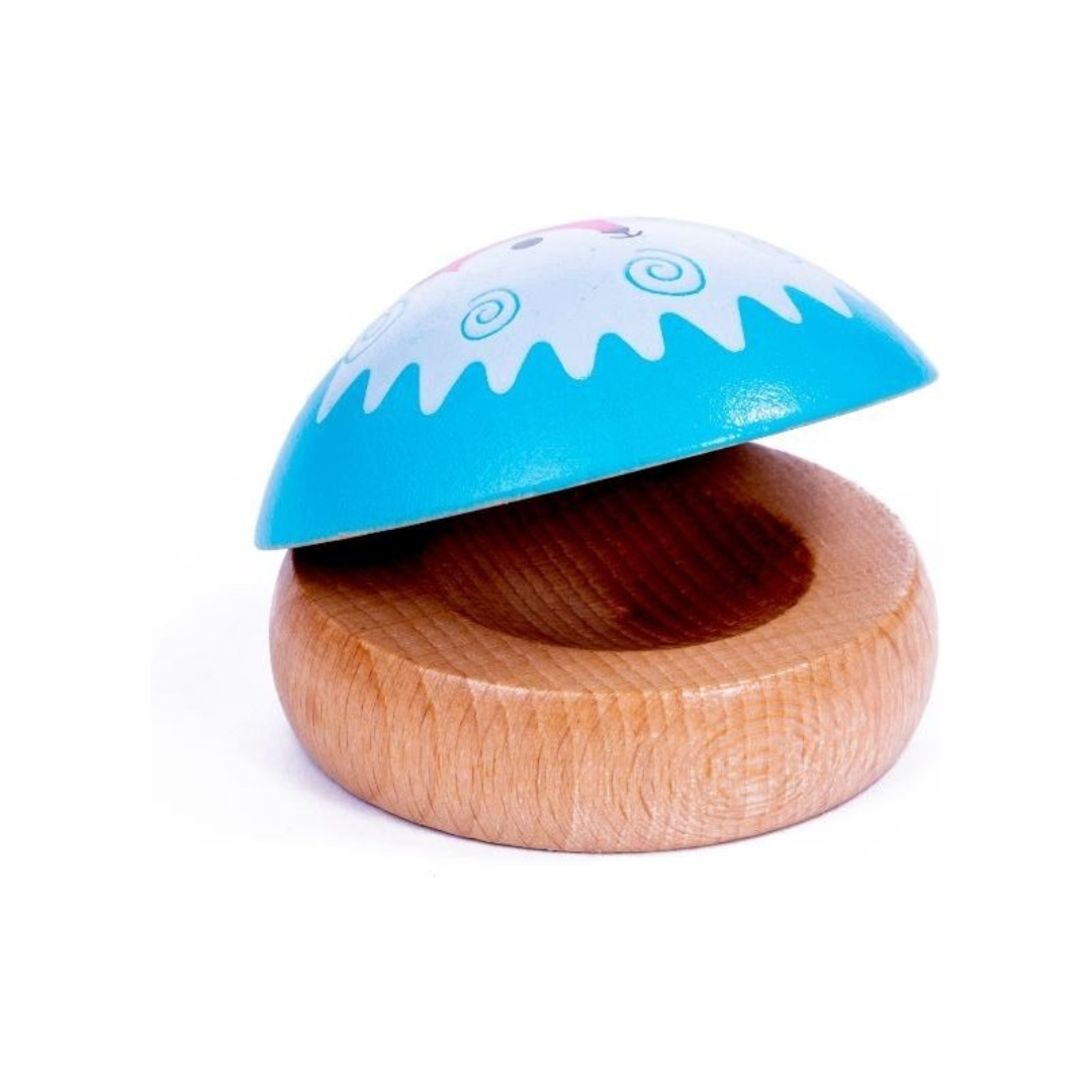 Wooden castanets - fun musical instrument for children