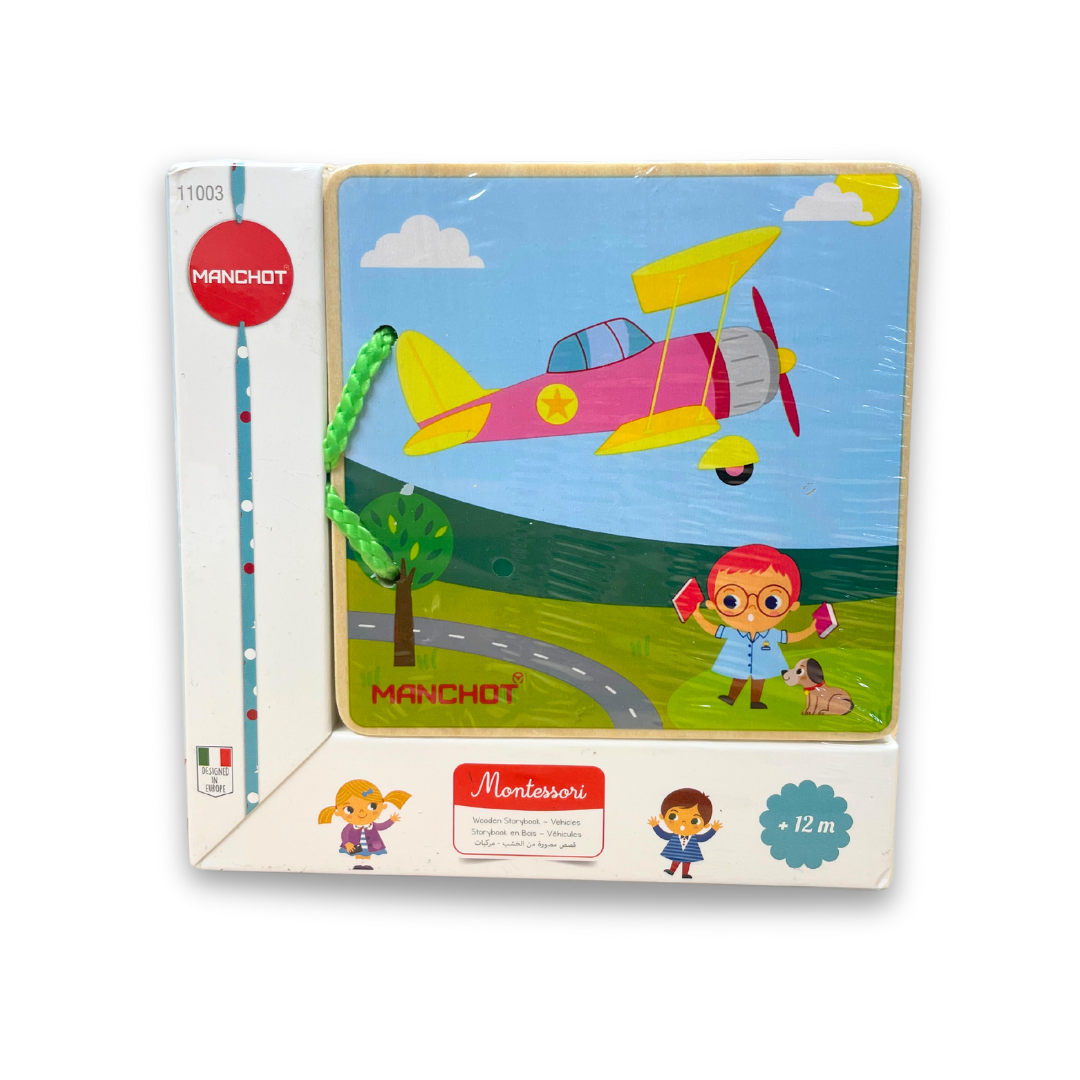 Livre de lecture - véhicules en bois - 1 an et plus