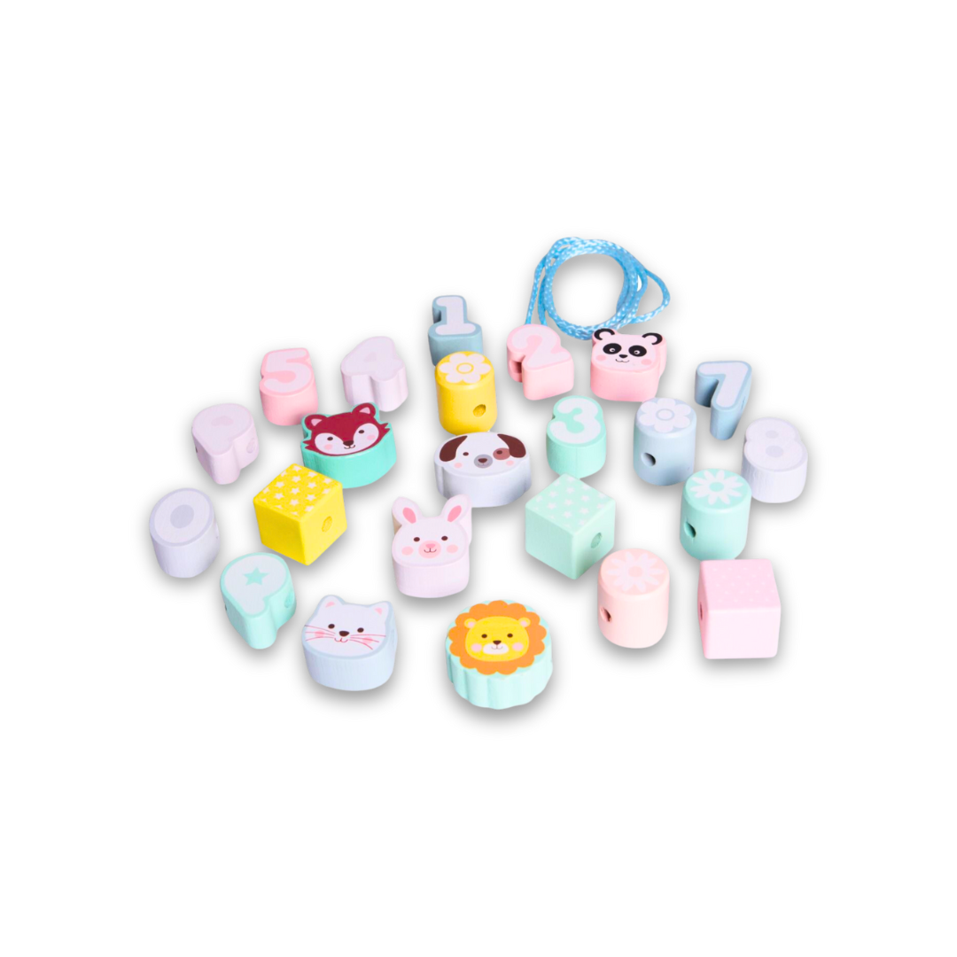 Perles d'animaux en bois