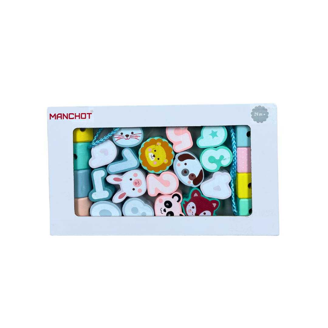 Perles d'animaux en bois