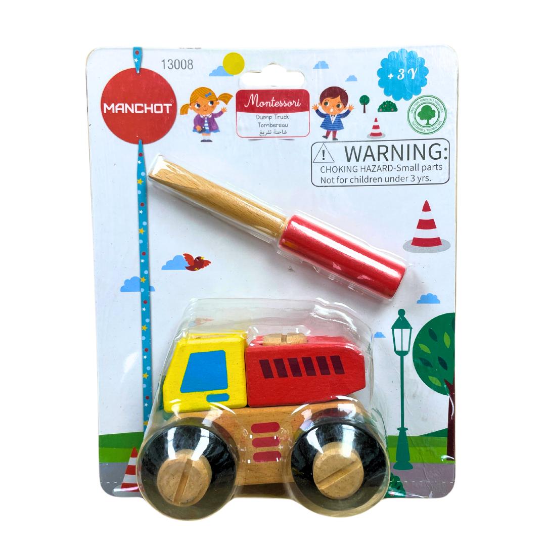 Wooden truck - building blocks