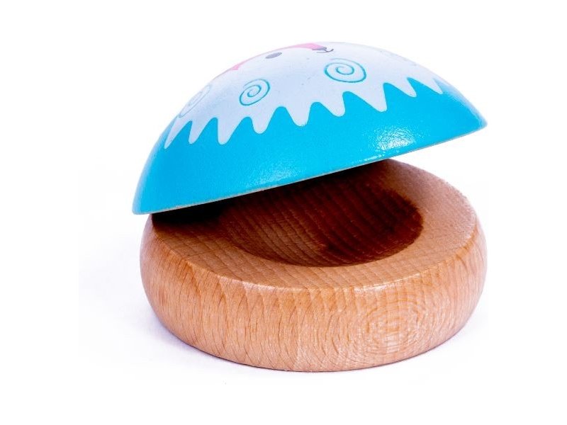 Wooden castanets - fun musical instrument for children