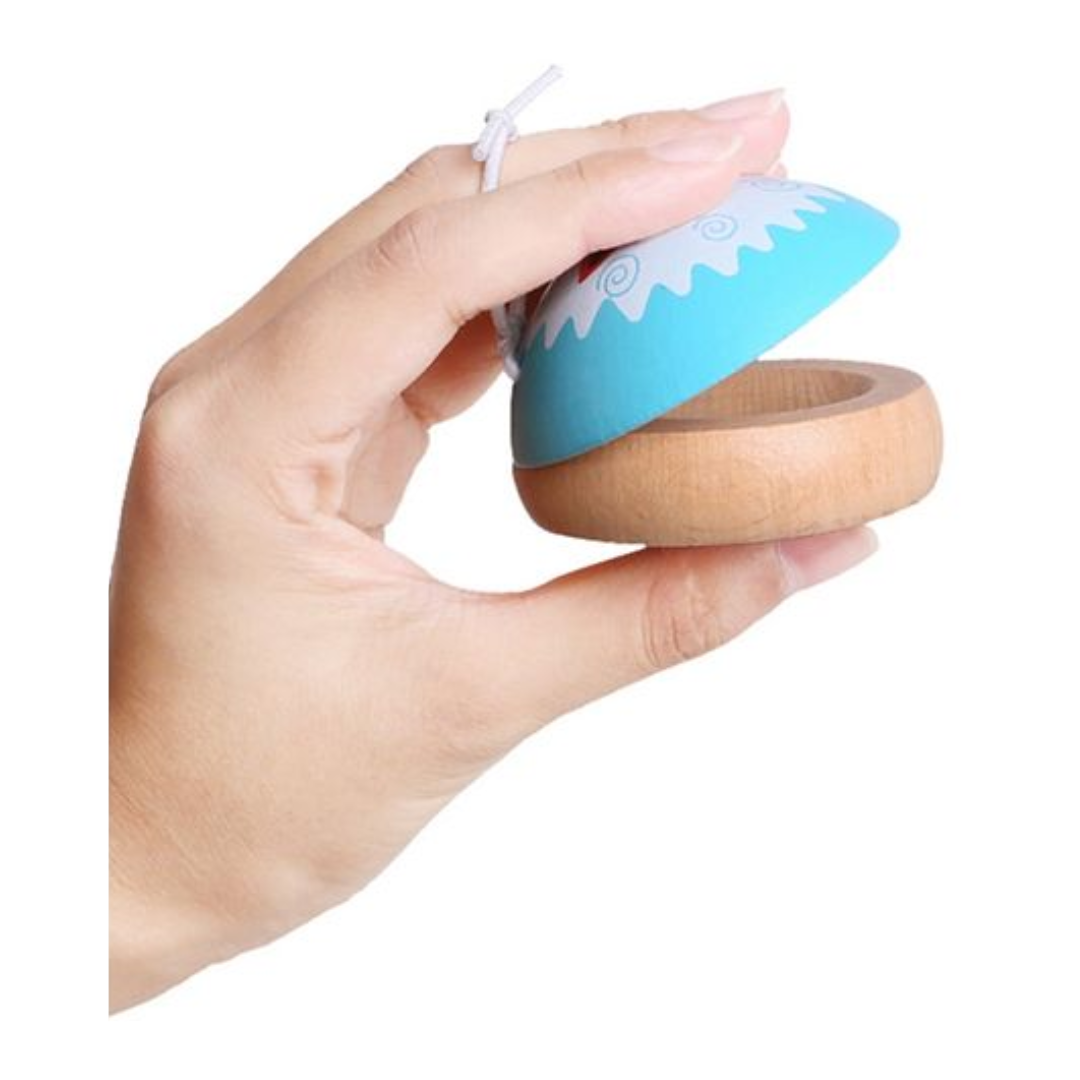 Wooden castanets - fun musical instrument for children