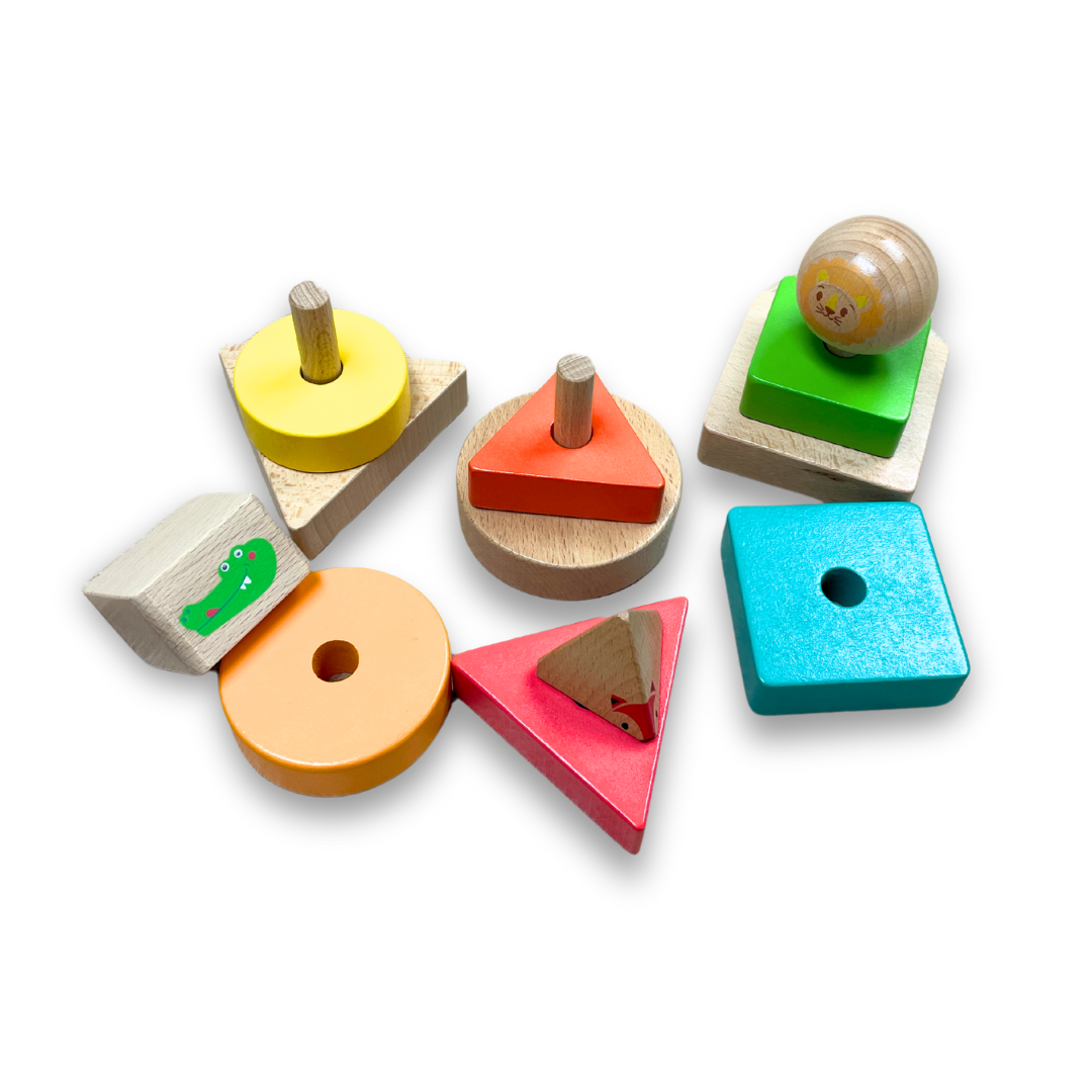 Animal Shape Sorting Toy - Montessori Educational Game - Ages 1+