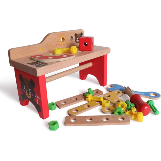 Table à outils en bois - jouet d'éducation Montessori